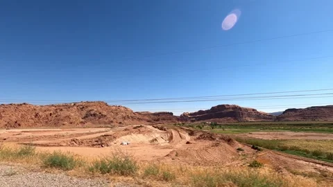 Utah Driving Potash Road Moab red rock desert 스톡 동영상 311117912