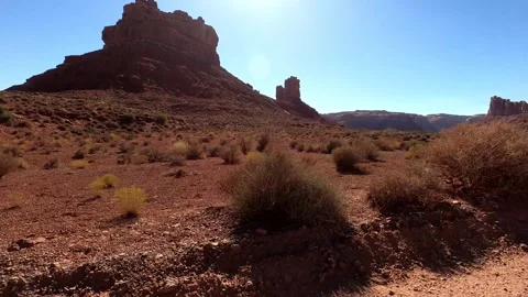 Utah Driving Valley Of The Gods Video stock 333277634