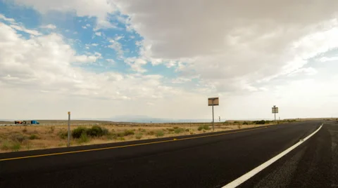 Utah Highway Daytime Time Lapse Stock Footage 65029035