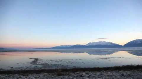 Utah Lake dolly low Video stock 35909790