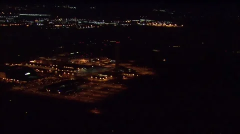 Utah Lights Airport Runway Stock Footage 40673513