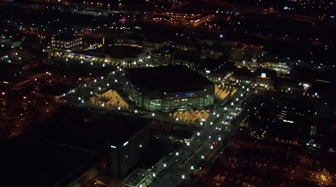 Utah Lights Buildings Stock Footage 40673152