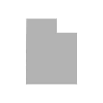 Utah map vector icon on white background Stock-Illustration