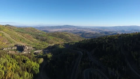 Utah Mountains Resort Stock Footage 129046252