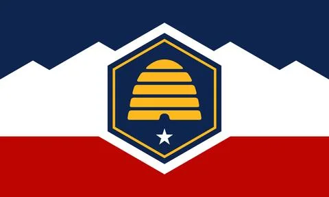 Utah - new flag Stock Illustration