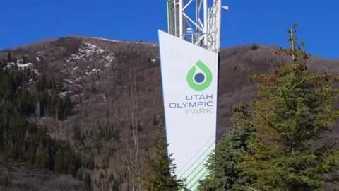 Utah Olympic Park - event event decorations Stock Footage 171996592