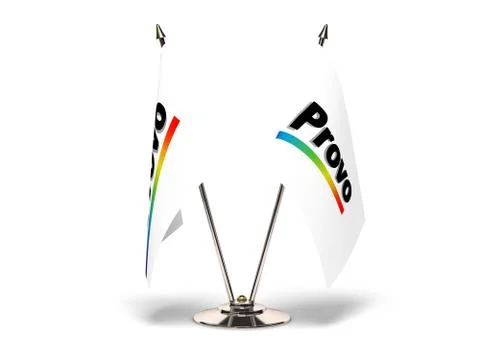 Utah Provo Flag Stock Illustration