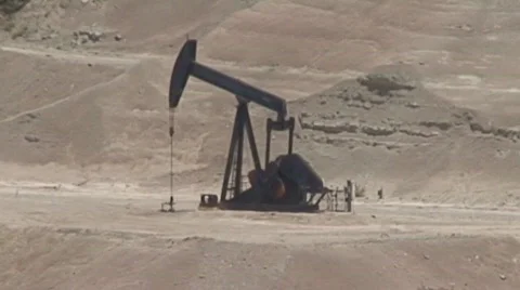 Utah pump jack Video stock 494402