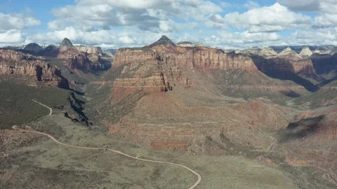 Utah Red Rock Drone 3 Video stock 127251655