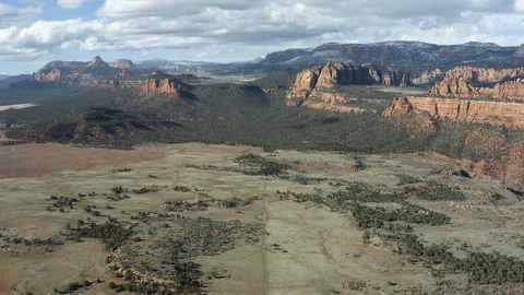 Utah Red Rock Drone Video stock 127259289