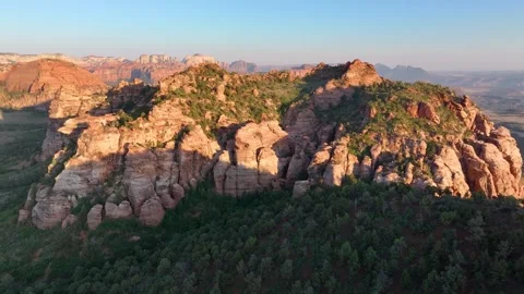 Utah Rock Formations 03 | Utah | Zion National Park | 4K Drone Footage Stock Footage 291568150