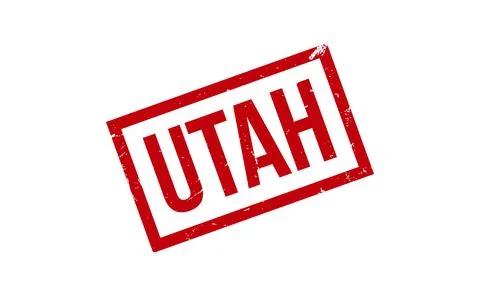 Utah Rubber Stamp Seal Vector Stock Illustration