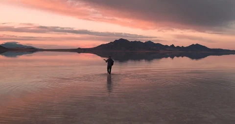 Utah Salt Flats 3 Stock Footage 117073038