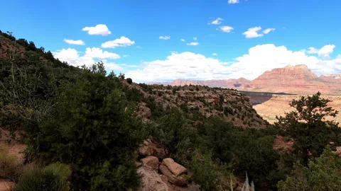 Utah Smithsonian Butte Red Rock Desert Mountain Views Stock Footage 313823237