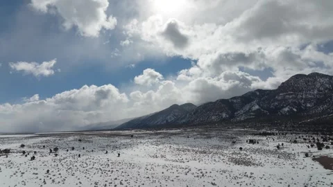 Utah Snow Mountains Hyper Lapse Video stock 250051672