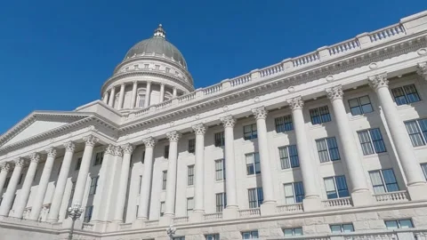 UTAH State Capital Building Close up Stock Footage 149685878