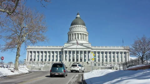 Utah State Capitol Building Stock Footage 32791074