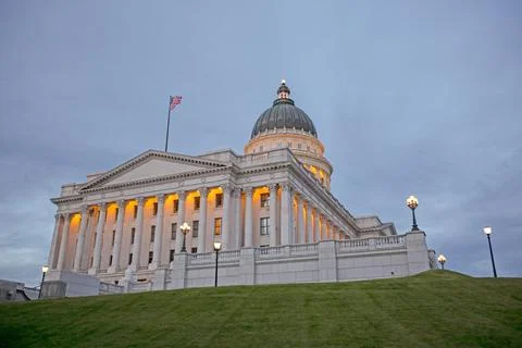 Utah State Capitol Building in Memory Grove Park Fotos de archivo