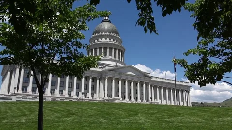 Utah State Capitol Building, Salt Lake City Stock Footage 52029034