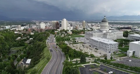 Utah State Capitol Building in Salt Lake City Stock Footage 109117964
