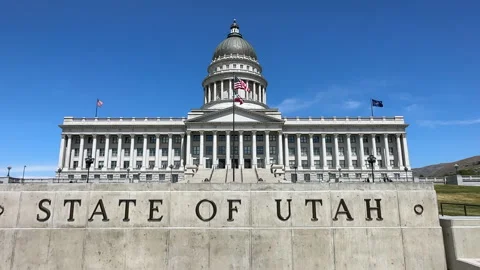 Utah State Capitol Building in Salt Lake City, Utah, USA Stock Footage 335704504
