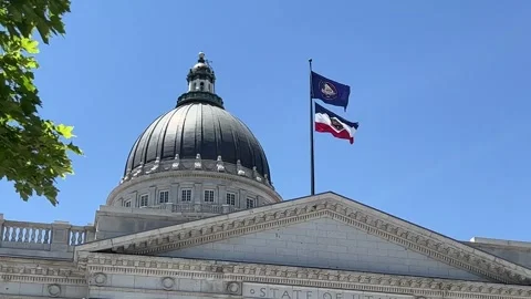 Utah State Capitol on Capitol Hill in Salt Lake City Stock Footage 259839599