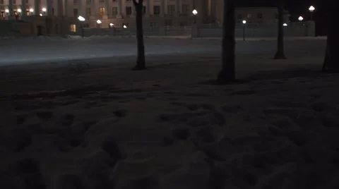 Utah state capitol winter tilt Stock Footage 59083021