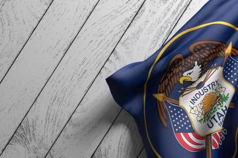 Utah State flag Stock Illustration