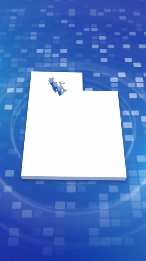 Utah State Map Intro Stock Footage 260129919