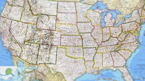 Utah State On Map USA Stock Footage 119632300
