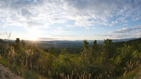 Utah Sunset Timelapse Stock Footage 128465655