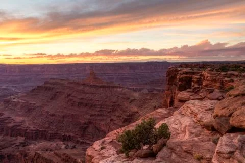 Utah sunset viewpoint Foto stock