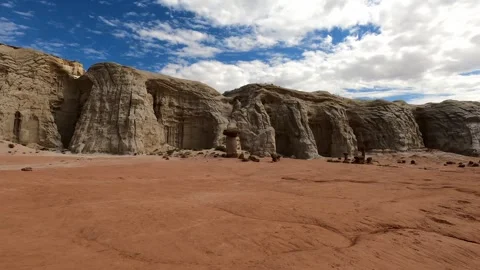 Utah Toadstool Hoodoos Desert Landscape Erosion Kanab Vídeos de archivo 318655902