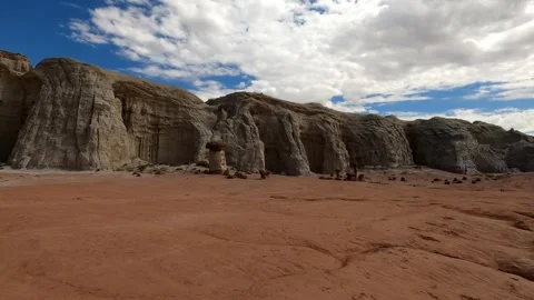 Utah Toadstool Hoodoos Desert Landscape Erosion Kanab Stock Footage 318660512