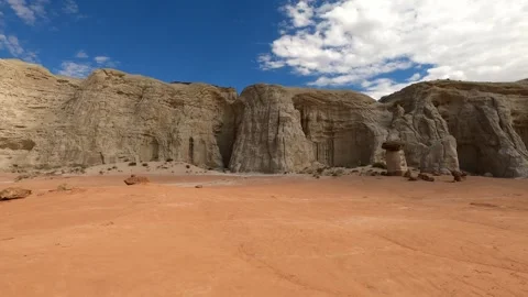 Utah Toadstool Hoodoos Desert Landscape Erosion Kanab Stock Footage 318661089