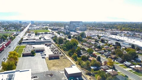 Utah Valley Drone Shot Stock Footage 124498116