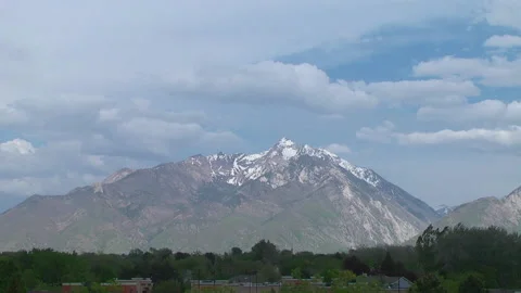 Utah Wasatch Range peak time lapse 動画素材 134483212