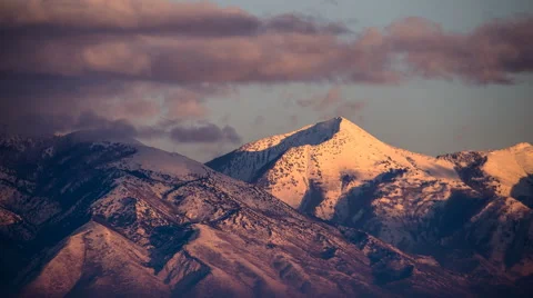 Utah Winter Mountain Timelapse  Видео 62223565
