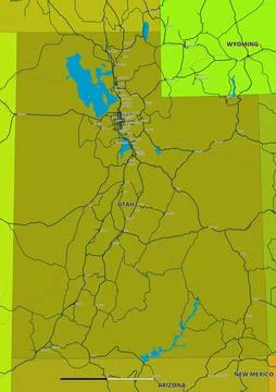 Utah.eps Stock Illustration