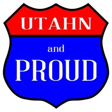 Utahn And Proud Stock Illustration
