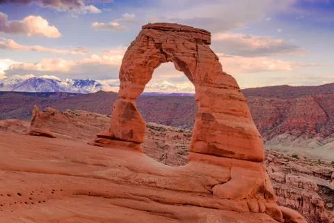 Utah's delicate arch Stock Photos