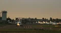 Utair Ukraine ATR 72-500 steering in evening airport HD Footage