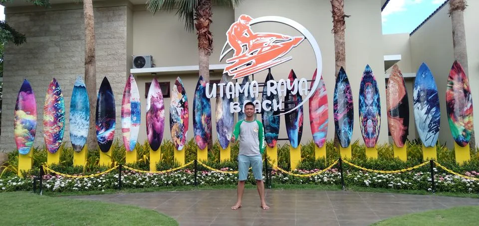 Utama Raya Beach Stock Photos