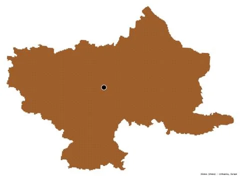 Utenos, county of Lithuania, on white. Pattern 스톡 일러스트