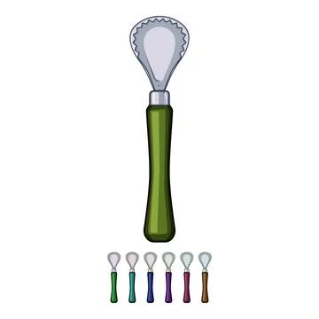 Utensil coconut scraper tool cartoon vector graphic Stock Illustration