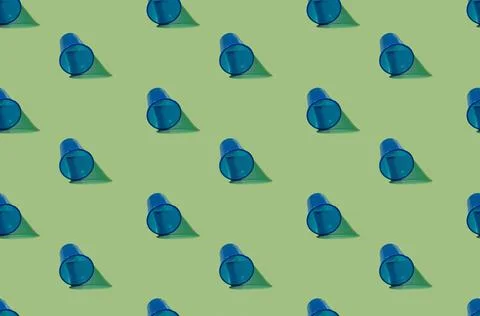 Utensil cup pattern abstract background blue olive 스톡 사진
