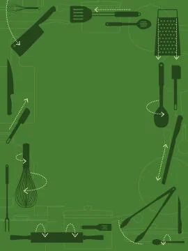 Utensil frame Stock Illustration
