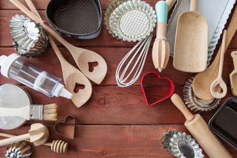 Utensils for baking Stock Photos