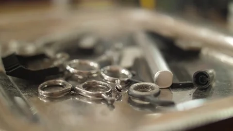 Utensils in a barber shop Stock-Footage 80928289