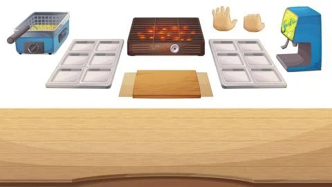 Utensils for cooking game Stock Illustration